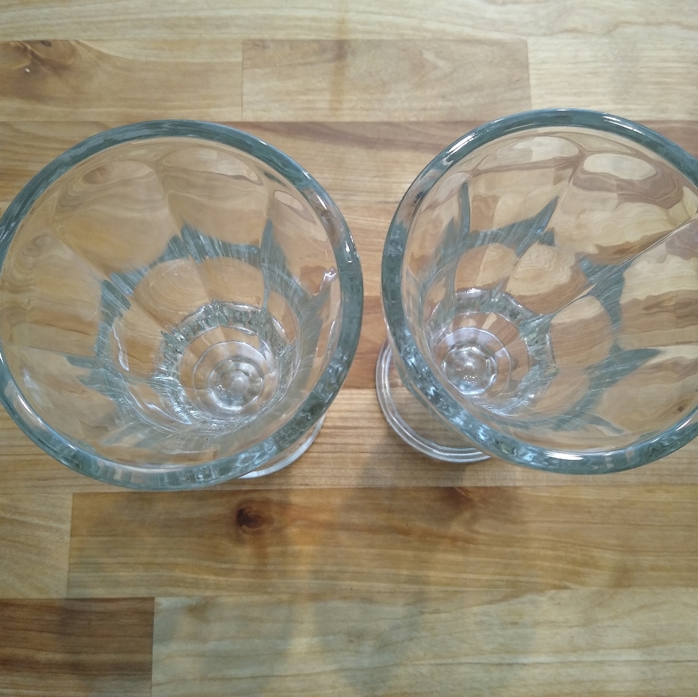 Set of 2 Soda Malt Sundae Glasses Shakes Parfait - Picture 6 of 8